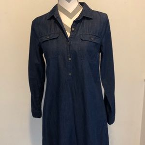 Old Navy Chambray Long-Sleeve Shirt Dress